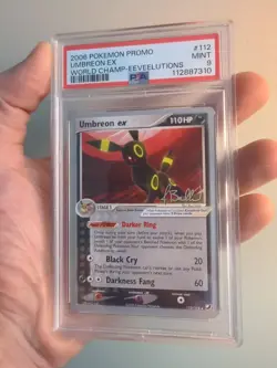 2006 Pokemon Promo UMBREON EX World Championships Eeveelutions #112/115 PSA 9 - Image 1