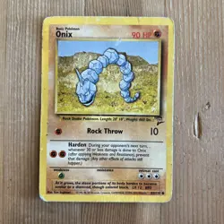 Pokemon TCG Onix Base Set 2 84/130 Regular Unlimited Common HP - Image 1