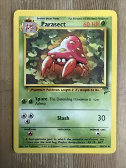 Pokemon TCG Parasect Base Set 2 55/130 Regular Unlimited Uncommon VLP - Image 1