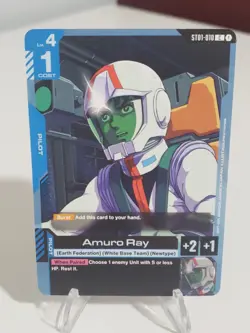 Amuro Ray ST01-010 Common Starter Deck 01: Heroic Beginnings NM Gundam Card Game - Image 1