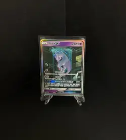 Mewtwo GX 082/072 Shining Legends Full Alt Art SR Korean Card Used. - Image 1