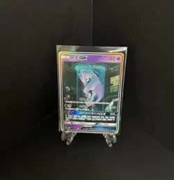 Mewtwo GX 082/072 Shining Legends Full Alt Art SR Korean Card MP Used - Image 1