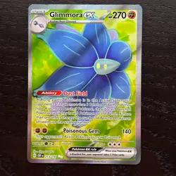 Glimmora ex 213/197 Pokemon TCG Obsidian Flames Full Art Ultra Rare Holo Card NM - Image 1