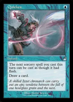 Quicken - Retro Frame FOIL - Ravnica Remastered - RVR - NM - Image 1