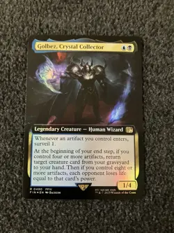 Magic The Gathering MTG - Golbez, Crystal Collector (Extended Art) Foil - FIN - Image 1