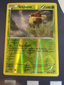 Pokemon Card BREAKpoint Kricketot 5/122 Common Reverse Holo - Image 1