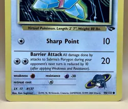Sabrina’s Porygon 98/132 – Gym Challenge - LP - WOTC 2000 Vintage Pokemon TCG - Image 3