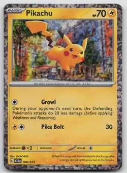 Pikachu 006/015 McDonald's Collection 2023 Pokemon Holo LP Promo - Image 1