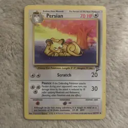 Pokemon TCG Persian Base Set 2 56/130 Regular Unlimited Uncommon - Image 1