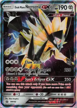 Dusk Mane Necrozma GX - SM102 Holo Promo Sun & Moon Promo Pokemon Near Mint - Image 1