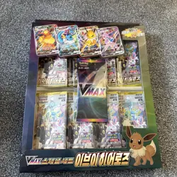 🇬🇧 Pokemon TCG VMAX Korean Eevee Heroes Special Set New 16 Booster Packs/Promo - Image 1