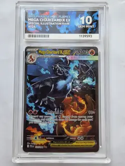 Pokemon TCG Mega Charizard X Ex 125/094 Phantasmal Flames ACE 10 Perfect Sub - Image 1