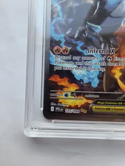 Pokemon TCG Mega Charizard X Ex 125/094 Phantasmal Flames ACE 10 Perfect Sub - Image 5