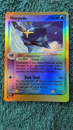 Pokemon TCG Sharpedo 22/109 Ruby & Sapphire E-Reader Reverse Holo Rare - LP - Image 2
