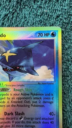 Pokemon TCG Sharpedo 22/109 Ruby & Sapphire E-Reader Reverse Holo Rare - LP - Image 3