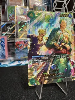 Roronoa Zoro One Piece Azure Sea’s Seven PRB 02-006 Foil Alternate Art Bubble SP - Image 2