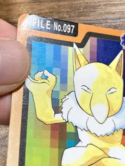 Pokemon Carddass Card Hypno File No.97 Bandai Pocket Monsters 1997 Japan - Image 3