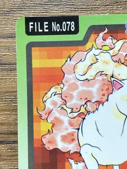 Pokemon Carddass Card Rapidash File No.78 Bandai Pocket Monsters 1997 Japan - Image 3