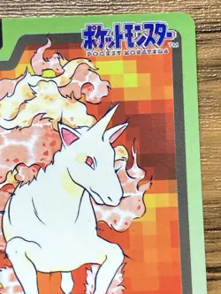 Pokemon Carddass Card Rapidash File No.78 Bandai Pocket Monsters 1997 Japan - Image 4