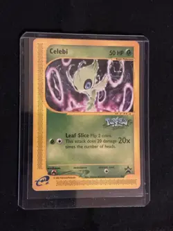 Vintage Celebi 50 Wizards Black Star Promo Pokemon 4Ever 2002 e-reader Card - Image 3