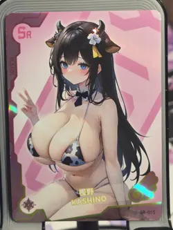 Kashino - Goddess Story Anime Waifu Card - MAIDEN PARTY 5 SR-015 Doujin Card - Image 1