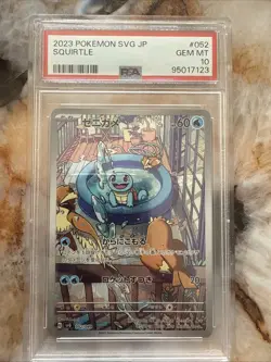 2023 Japanese Pokemon SVG Special Deck Set Squirtle Card 052/049 PSA 10 - Image 1