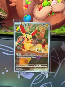 Plusle - 193/182 - Paradox Rift - Illustration Rare NM TCG Pokemon Card - Image 1