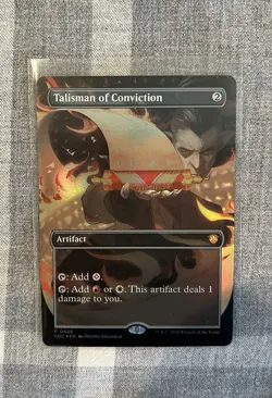 Talisman of Conviction (Borderless) Commander: Secrets of Strixhaven Foil - Image 1