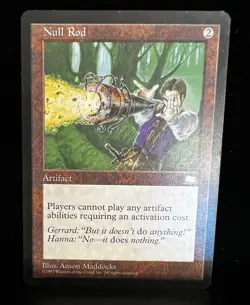 MTG Reserve list Null Rod never played Weatherlight Artifact - Image 1