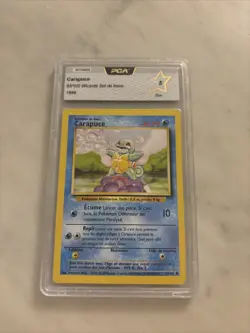 Carte Pokemon PCA gradee 5 Carapuce 63/102 Edition 2 Wizards Set De Base 1999 - Image 1