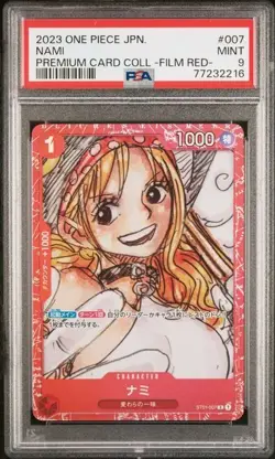 2023 ONE PIECE JAPANESE PREMIUM CARD COLLECTION -ONE PIECE FILM RED- NAMI PSA 9 - Image 1
