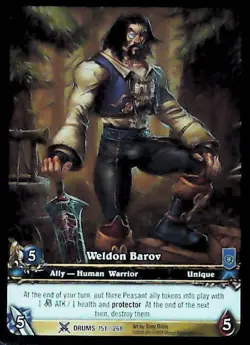 World of Warcraft TCG Weldon Barov (Extended Art) - Drums of War 151/268 - Image 1