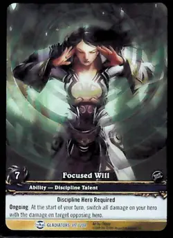 World of Warcraft TCG Focused Will (Extended Art) - Blood of the Gladiators 49/2 - Image 1