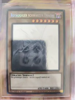 Yu-Gi-Oh Ghost Rare Karte Card Red Eyes Black Dragon Rotaugiger Beckett BGS 7.5 - Image 3