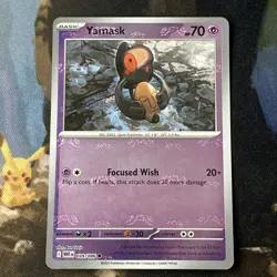 Yamask (White Flare 39/86) Master Ball pattern reverse holo rare Pokemon card - Image 1