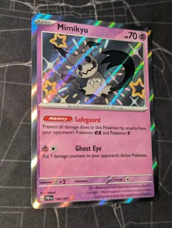 Pokemon TCG: Mimikyu 160/091 - Paldean Fates Shiny Holo Rare - NM - Image 4