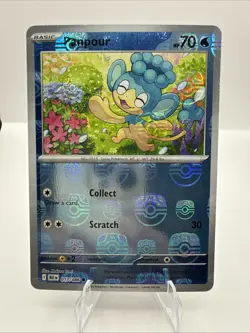 Pokemon TCG Panpour Black Bolt Holo Card Master Ball Pattern 017/086 NM - Image 1