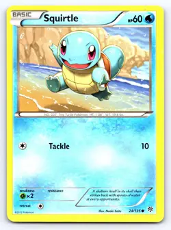 Squirtle 24/135 Common Plasma Storm Lightly Played - Image 1