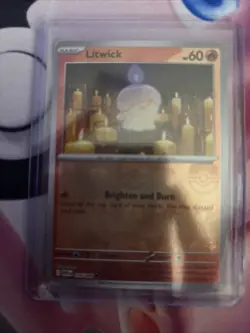 Pokemon Litwick 16/86 White Flare Master Ball Holo -NM - Image 1