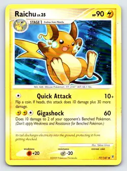 Raichu 77/147 Uncommon Supreme Victors Pokemon Lightly Played - Image 1