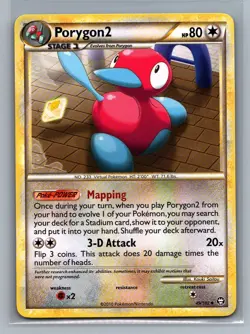 Porygon2 #49/102 HGSS Triumphant Vintage Pokemon Card - NM - Image 2