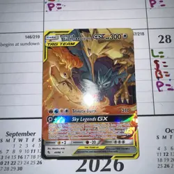 Pokemon Moltres Zapdos Articuno Tag Team GX 44/68 Ultra Rare Holo - Image 2