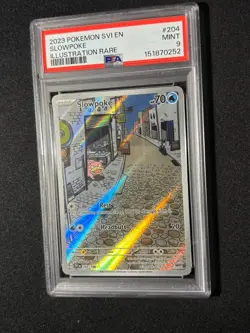 2023 POKEMON SVI EN-SCARLET & VIOLET ILLUSTRATION RARE #204 SLOWPOKE PSA 9 - Image 1