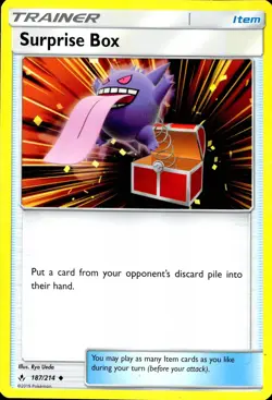 SURPRISE BOX 187/214 UNCOMMON UNBROKEN BONDS POKEMON NM - Image 1