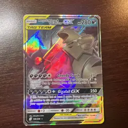 ULTRA RARE Mega Sableye & Tyranitar GX Tag Team 126/236 Holo Foil Pokemon - LP - Image 1