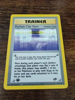 Pokemon Gym Challenge 1st Edition Fuchsia City Gym 114/132 - Image 1