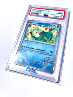 2025 Pokemon Feraligatr Illustration Contest 2024 #213 PSA 10, Free Shipping - Image 3