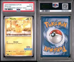 PSA 10 Pikachu Illustration Contest 2024 SVP 214 Black Star Promo Pokemon TCG - Image 2