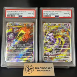 Reserved) 2 Set PSA 10 Charizard Mewtwo Japanese Pokemon Card S0093 - Image 2