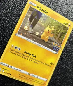 Pokemon TCG - Pikachu 027/078 - Cosmos Holo Rare - Pokemon GO *NM/LP - Image 2